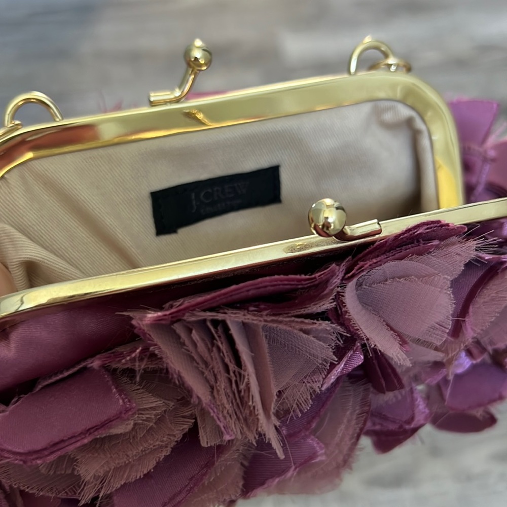 J Crew shoulder hand purse with floral detail - Picture 6 of 16